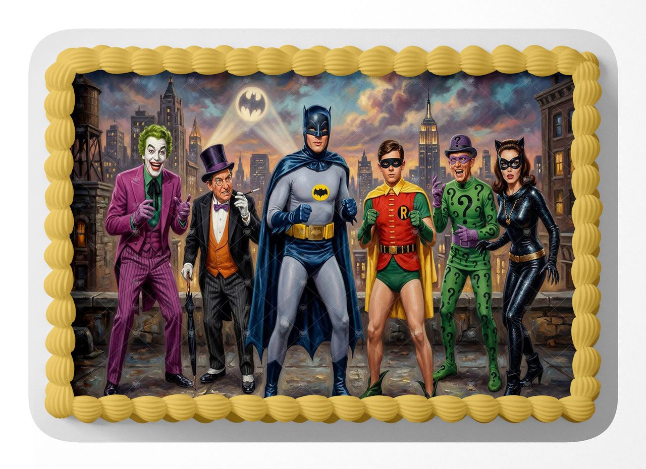 Batman Classic TV Series edible cake topper