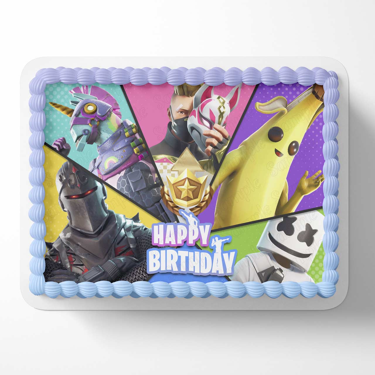 Batte Royale Gamers For The Nite Boys Girls Edible Cake Topper
