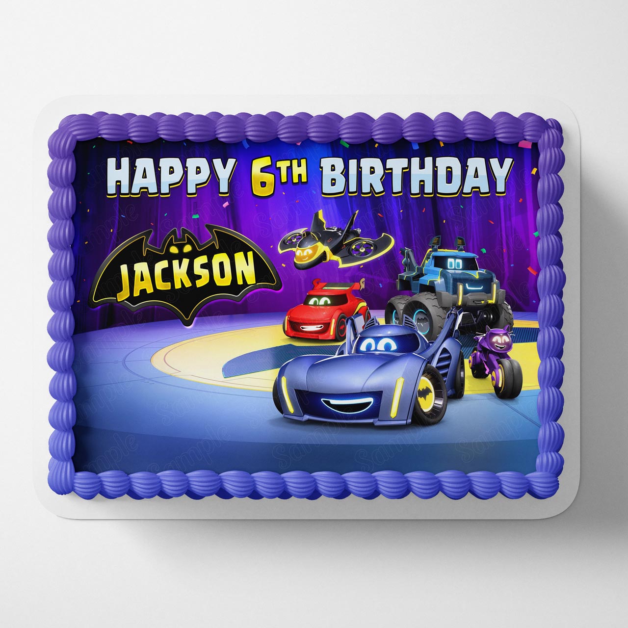 Batwheels Edible Cake Topper