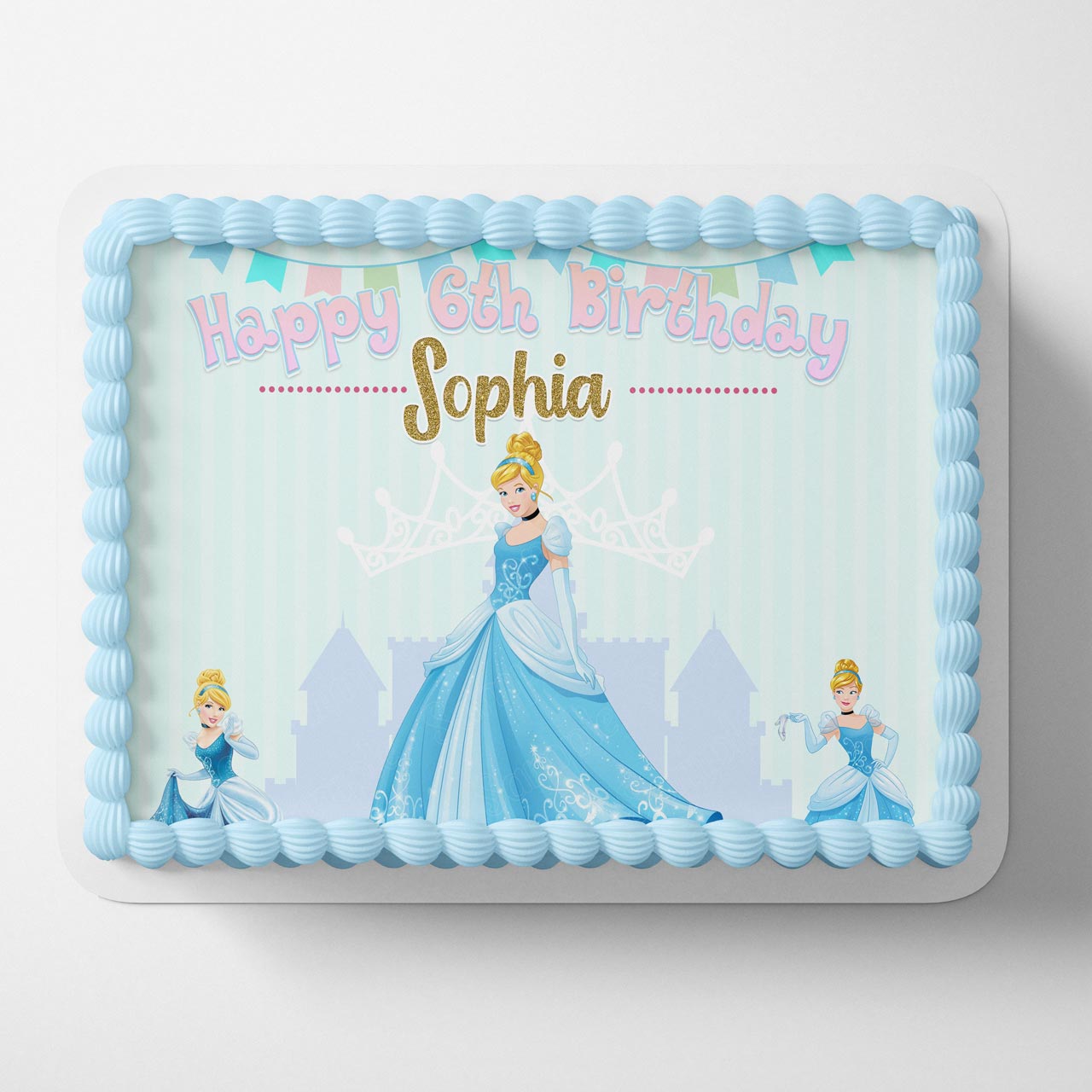 Beauty Princes Cinderella Cute Edible Cake Topper