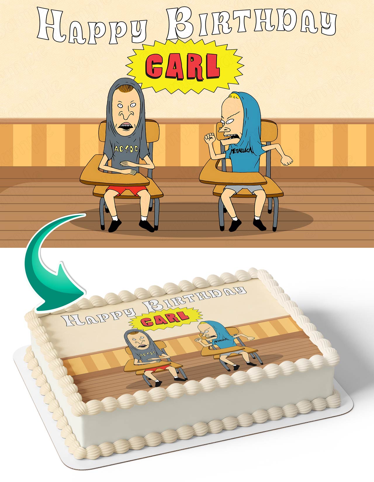 Beavis and butthead BB Edible Cake Topper