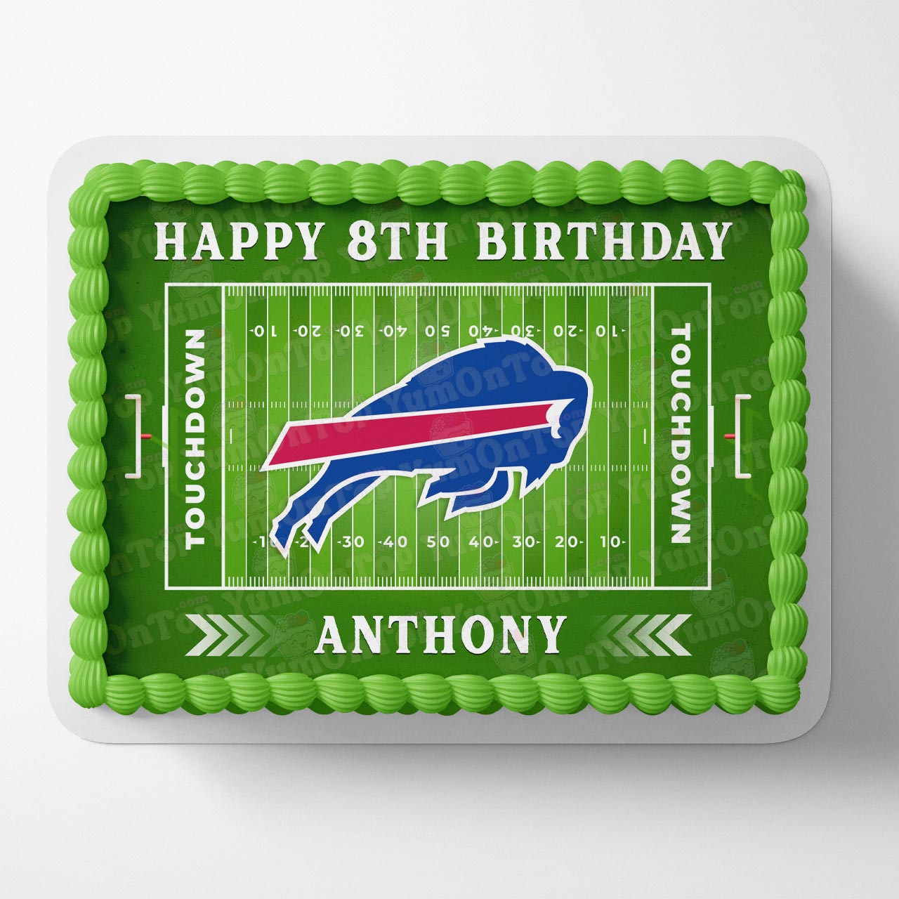 Bills Football American Fans Edible Cake Topper
