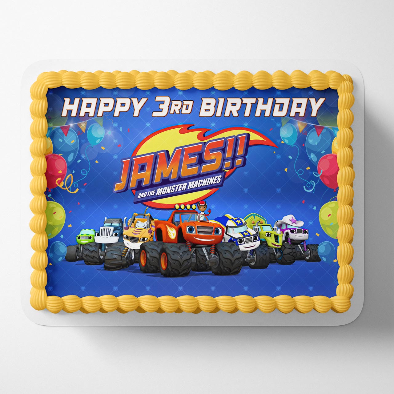 Blaze and the Monster Machines BMM Edible Cake Topper