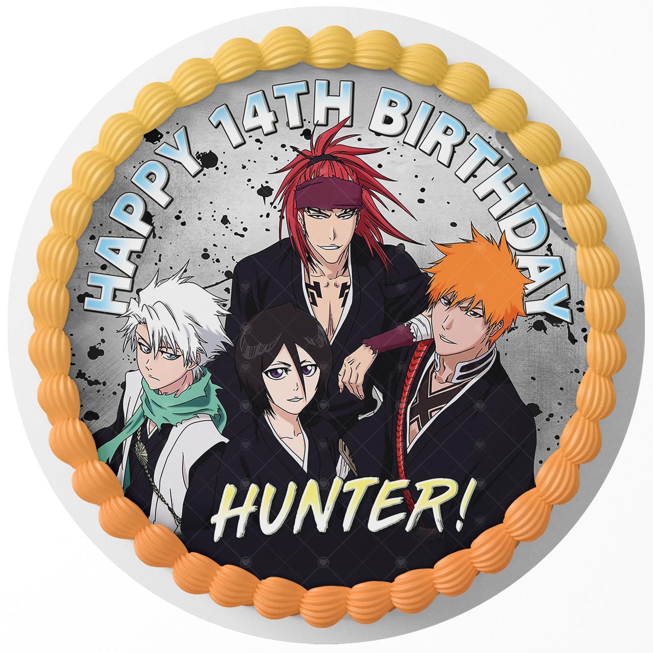 Bleach Anime Round – Icing Sheet Birthday - Personalized Edible Cake Topper | Custom Icing Sheet | Birthday Cake Decoration | Photo Cake Image