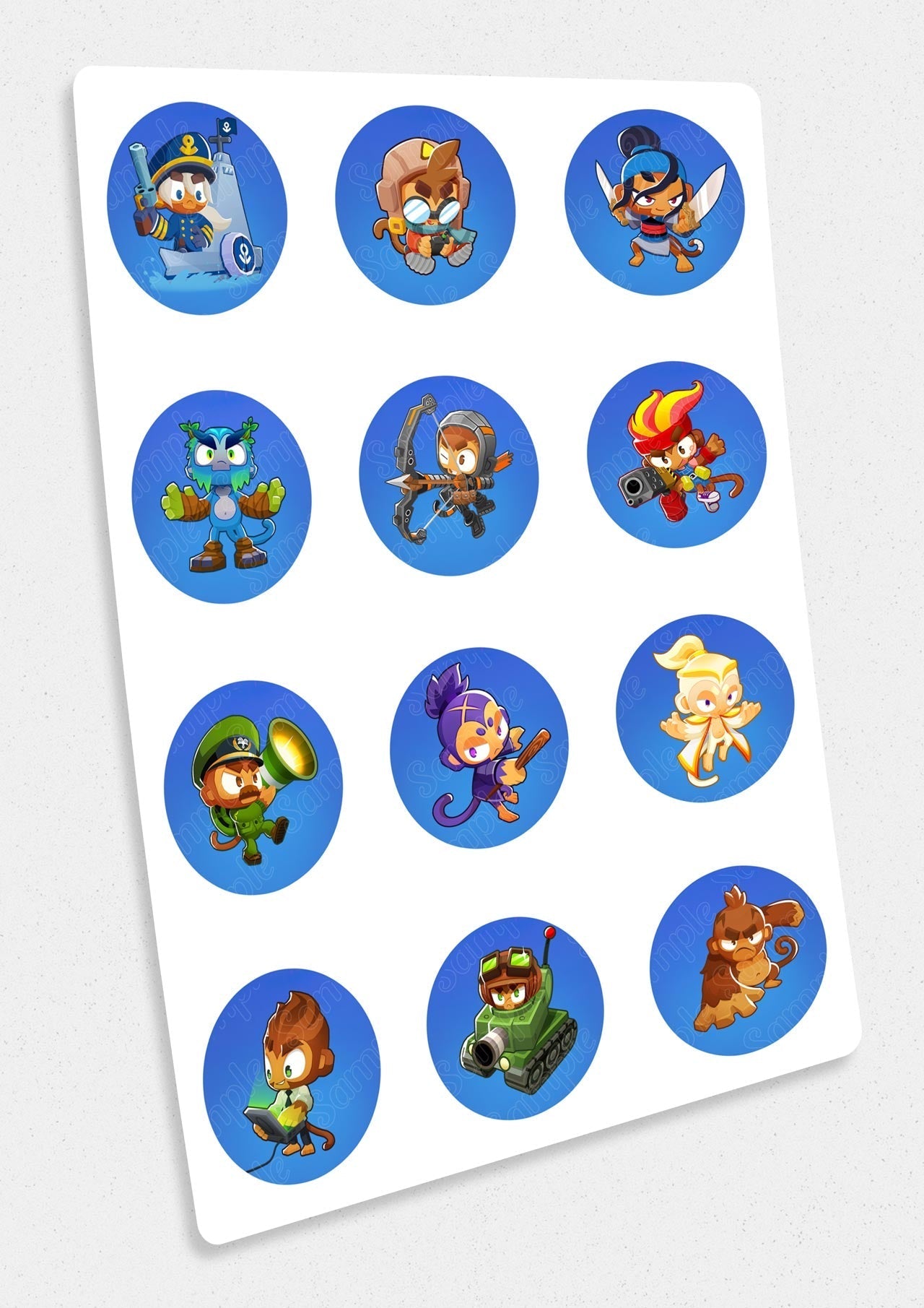Bloons TD 6 Edible Cupcake Toppers – Round Icing Sheet Birthday P - Edible Cake Topper | Icing Sheet | Birthday Cake Decoration