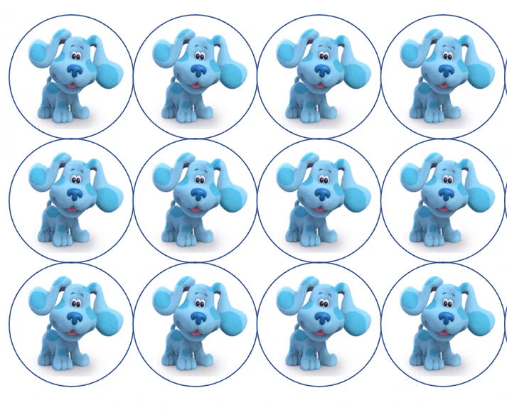 Blues Clues Edible Cupcake Toppers Icing Sheet or Wafer Paper