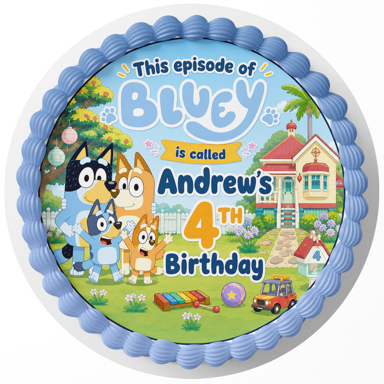 This Episode of Bluey is Called ﻿Custom Edible Cake Image - Edible Cake Topper Birthday Cake Decoration