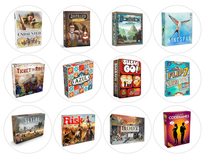 Board Games Game Night Edible Cupcake Toppers Icing Sheet or Wafer Paper