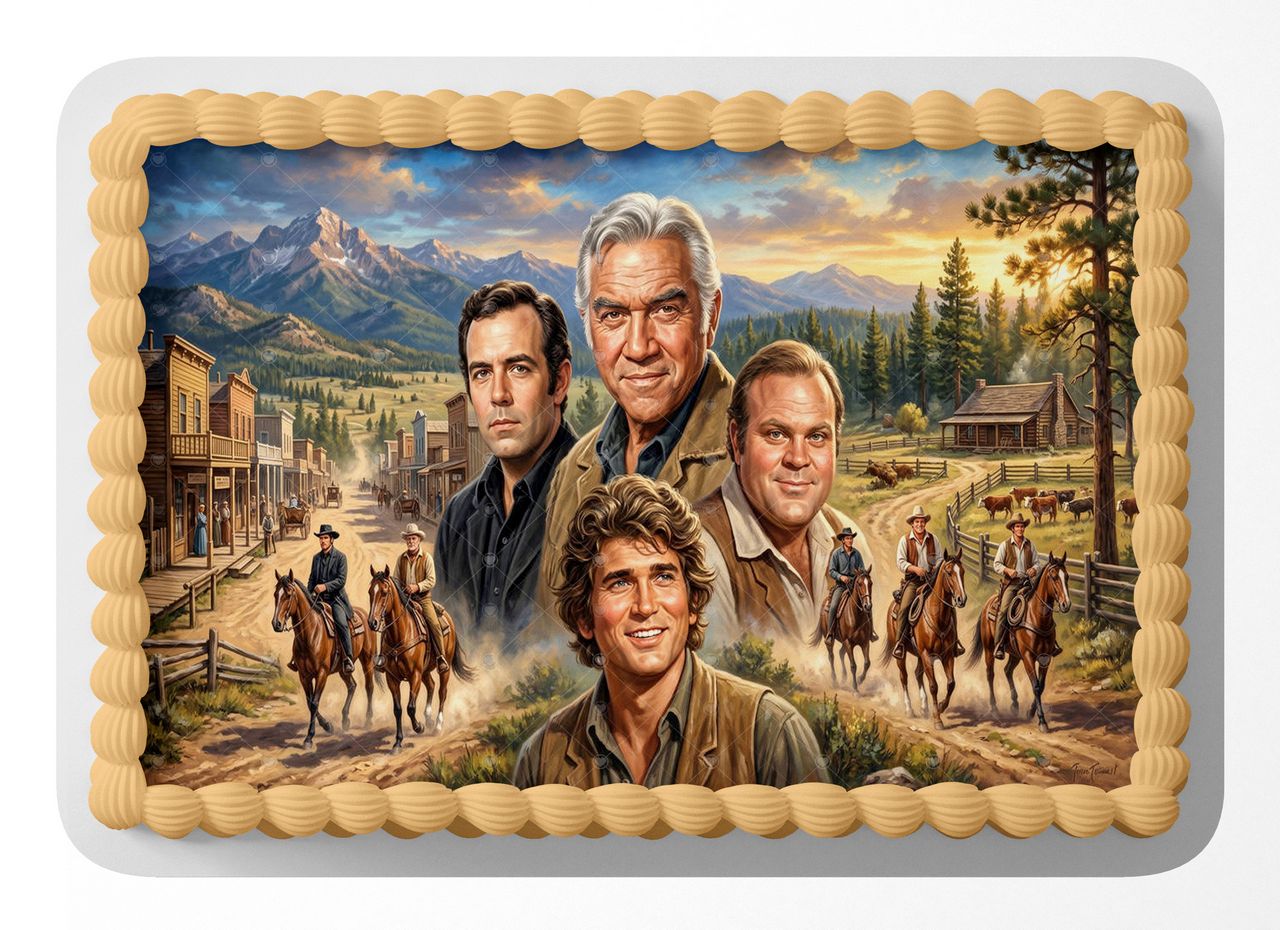 Bonanza Classic TV Series edible cake topper