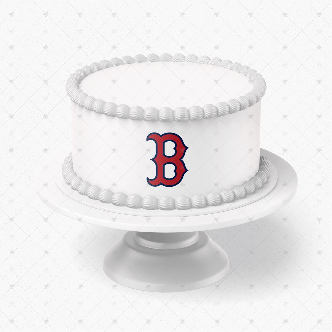 Boston Red Sox Logo Edible Cake Wrap Strip – Icing Sheet Cake Sid - Personalized Edible Cake Topper | Custom Icing Sheet | Birthday Cake Decoration