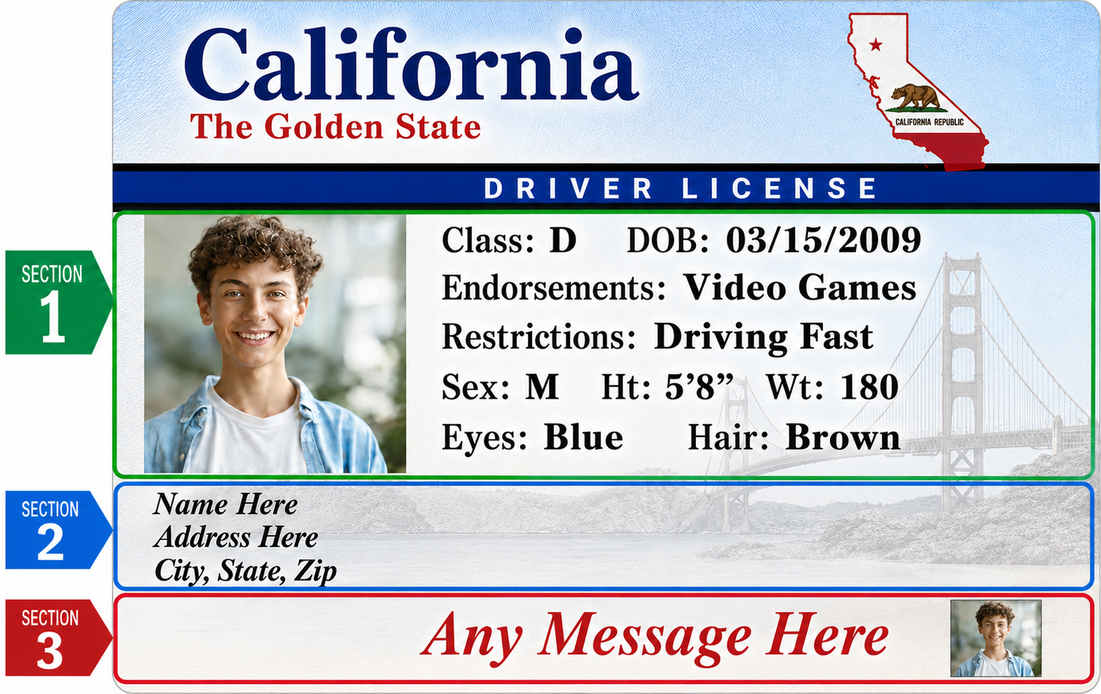 Personalized Driver License Edible Cake Topper – Custom Photo Birthday Cake Image – Edible Frosting Sheet for Any State Design