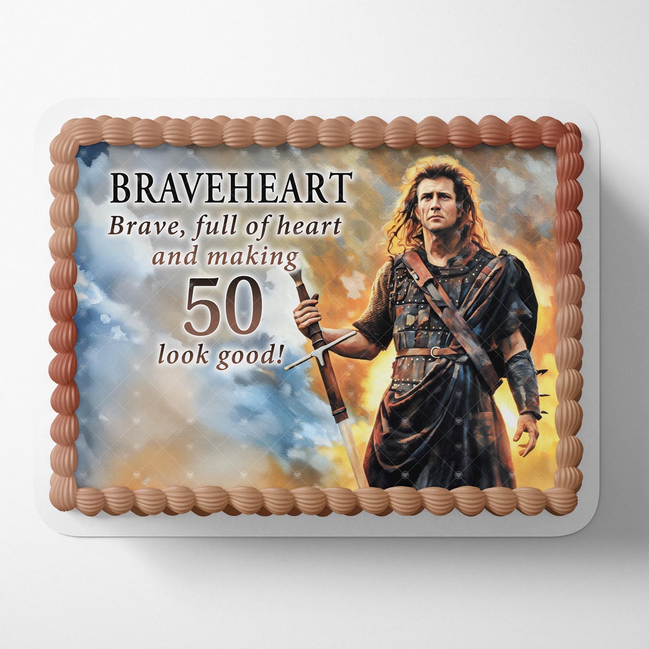 Braveheart William Wallace Edible Cake Topper