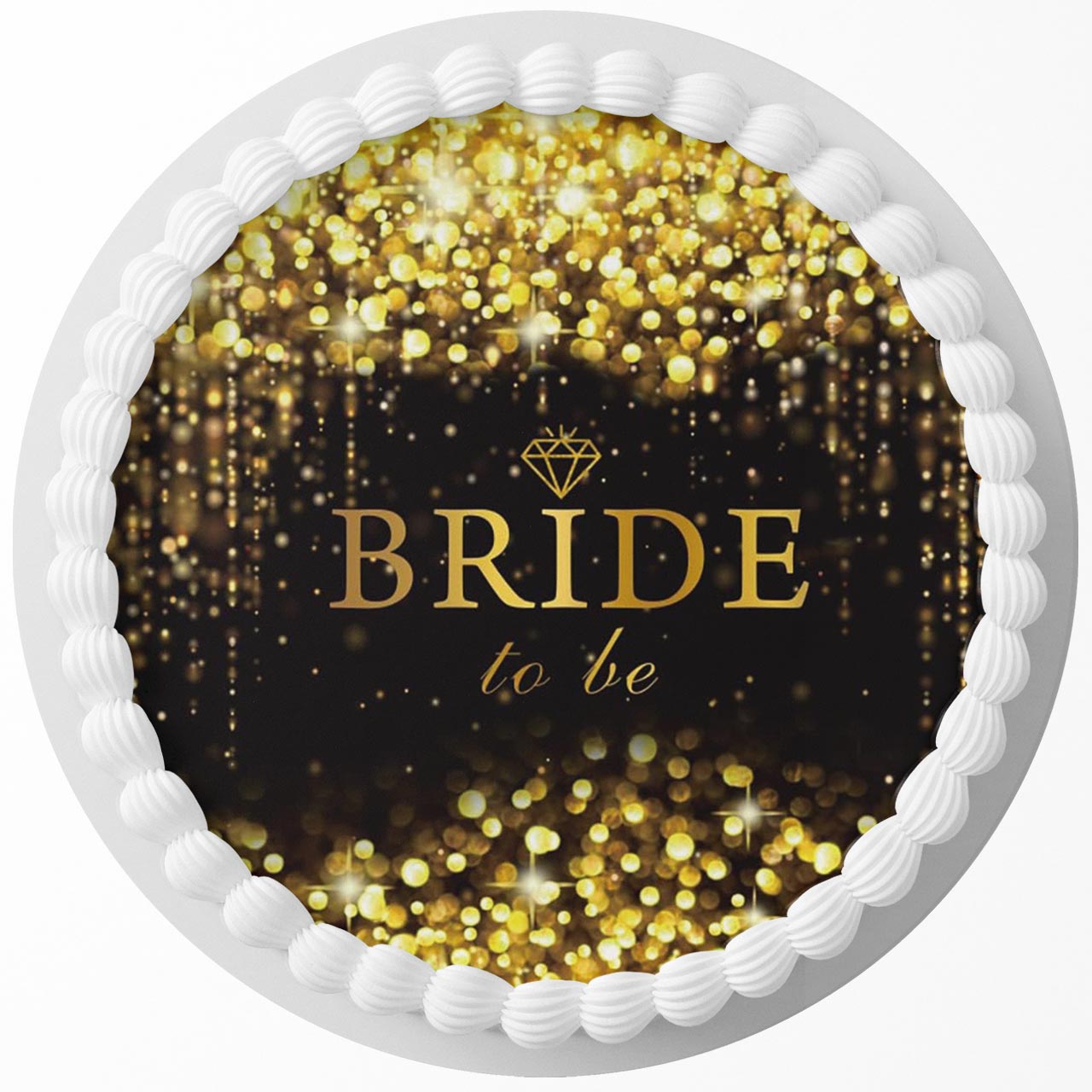 Bride to Be Round – Icing Sheet Birthday - Personalized Edible Cake Topper | Custom Icing Sheet | Birthday Cake Decoration | Photo Cake Image