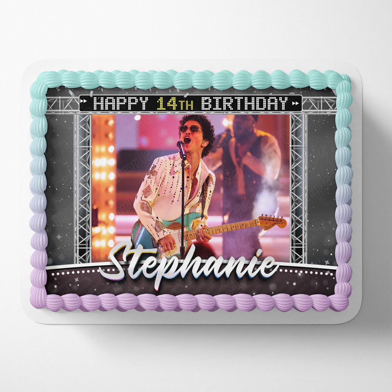Bruno Mars Edible Cake Topper