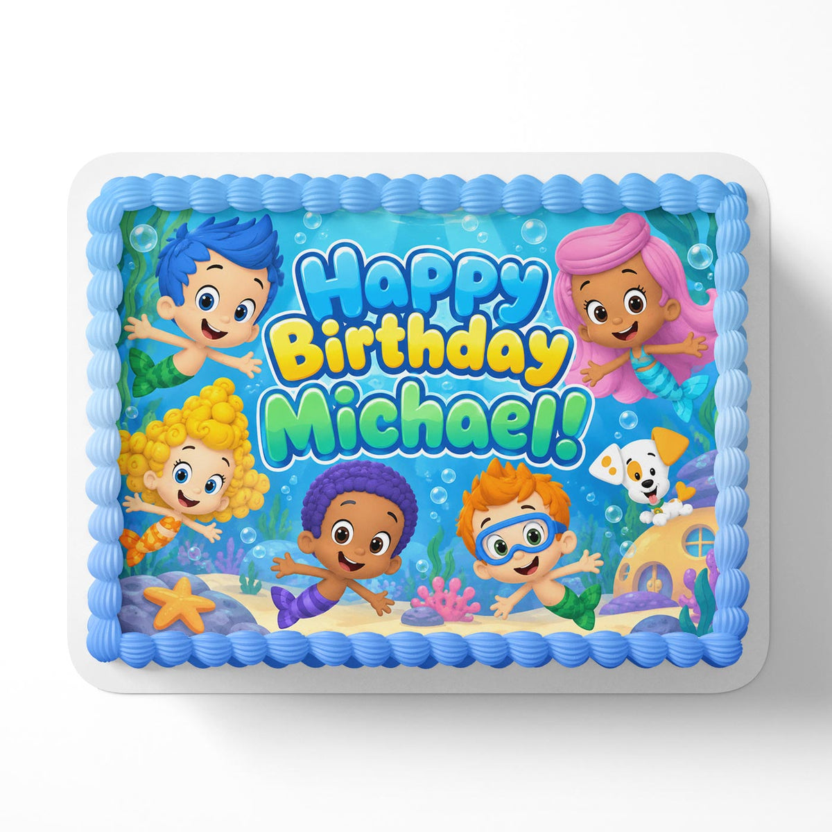 Bubble Guppies Edible Cake Topper | Birthday Cake Decoration | Photo Cake Image