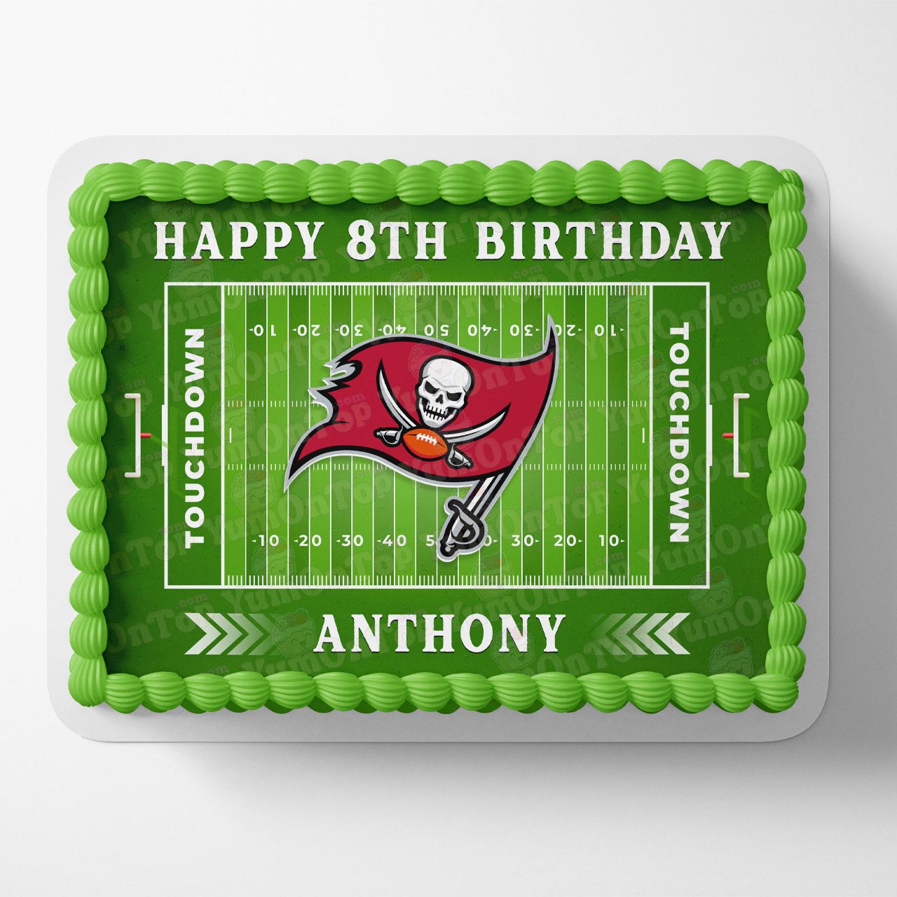 Buccaneers Football American Fans Edible Cake Topper