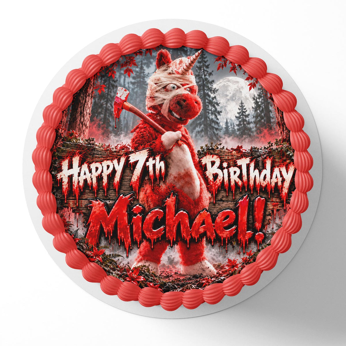 Buddy Horror Edible Cake Topper | Birthday Cake Decoration | Photo Cake Image | Custom Edible Cake Topper