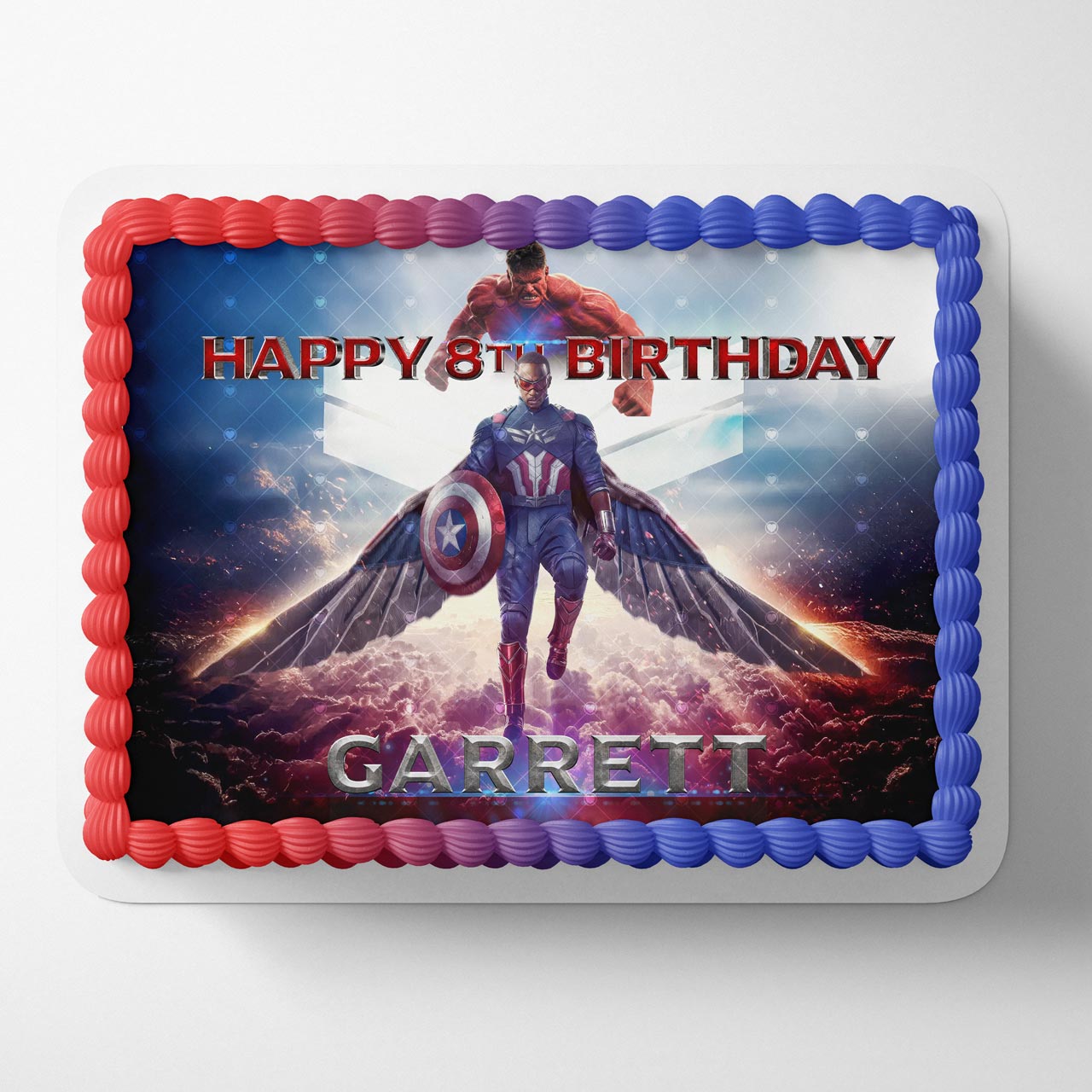 Captain America Brave New World Edible Cake Topper