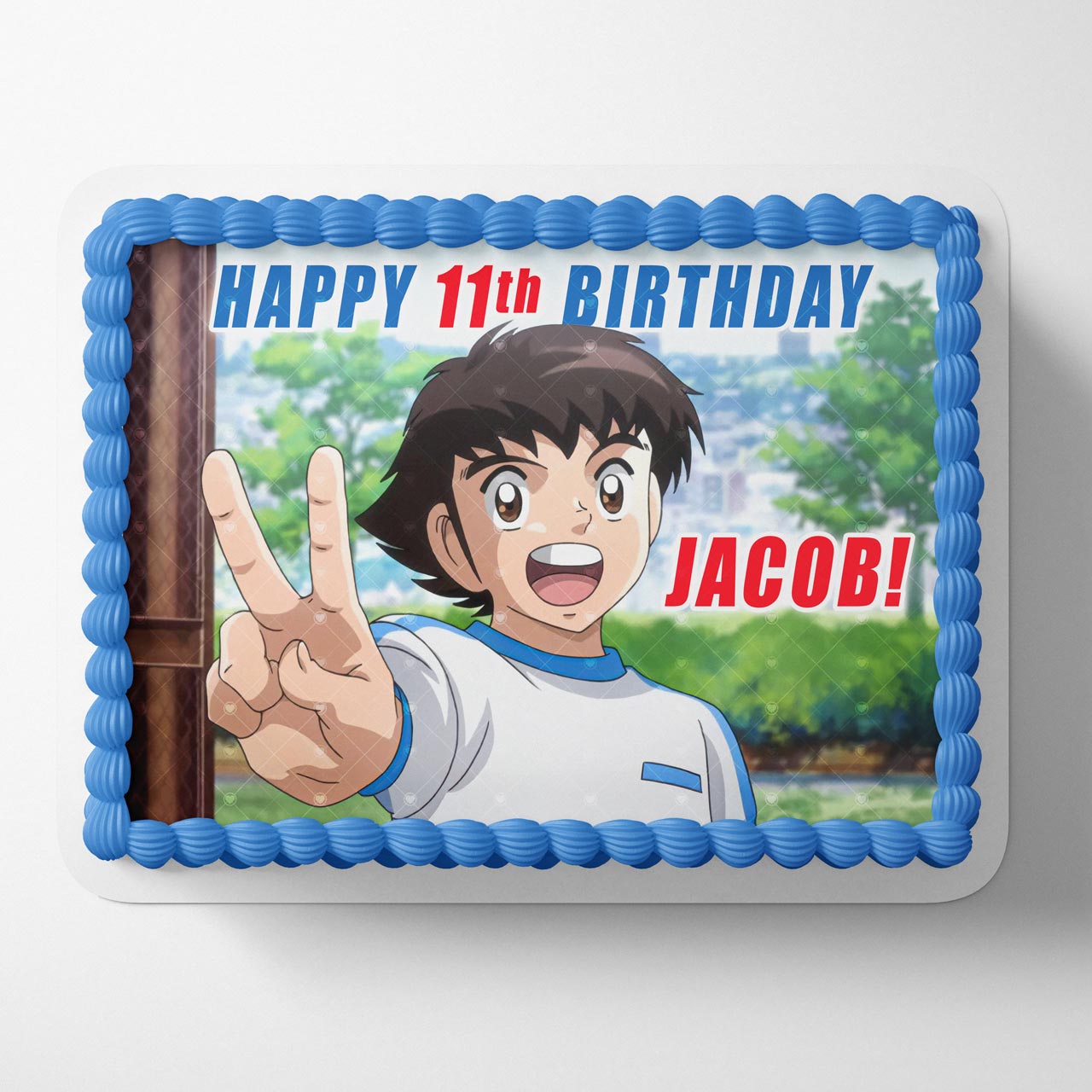 Captain Tsubasa Oliver Atom Tsubasa Oozora Anime Edible Cake Topper