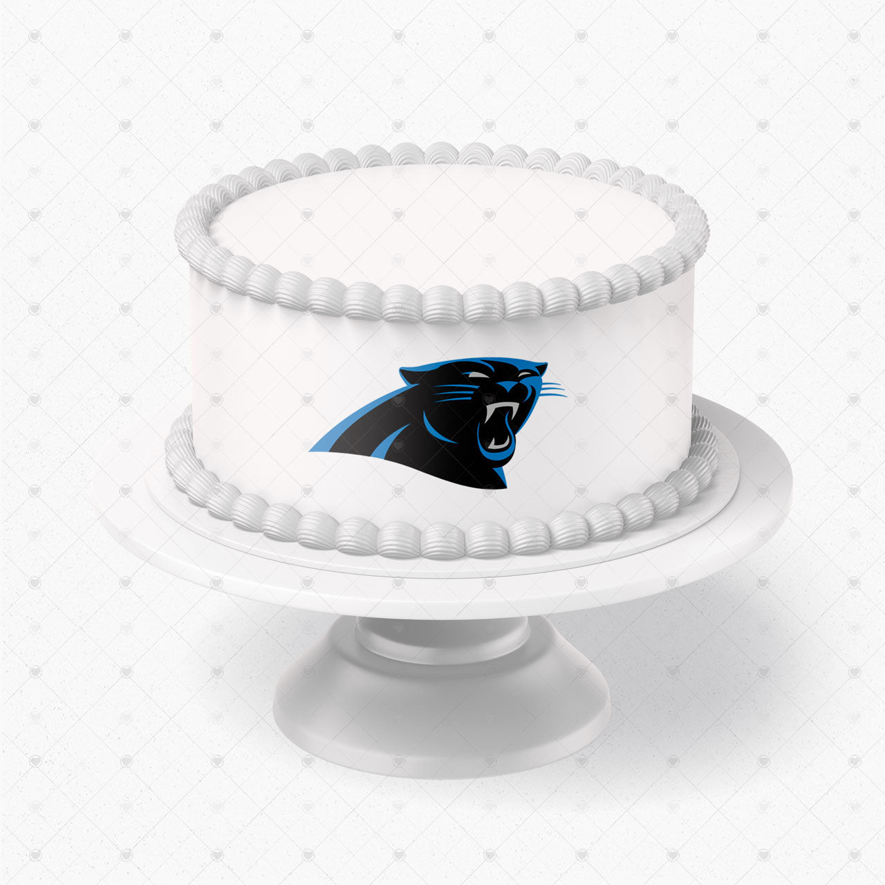 Carolina Panthers Logo Edible Cake Wrap Strip – Icing Sheet Cake - Personalized Edible Cake Topper | Custom Icing Sheet | Birthday Cake Decoration