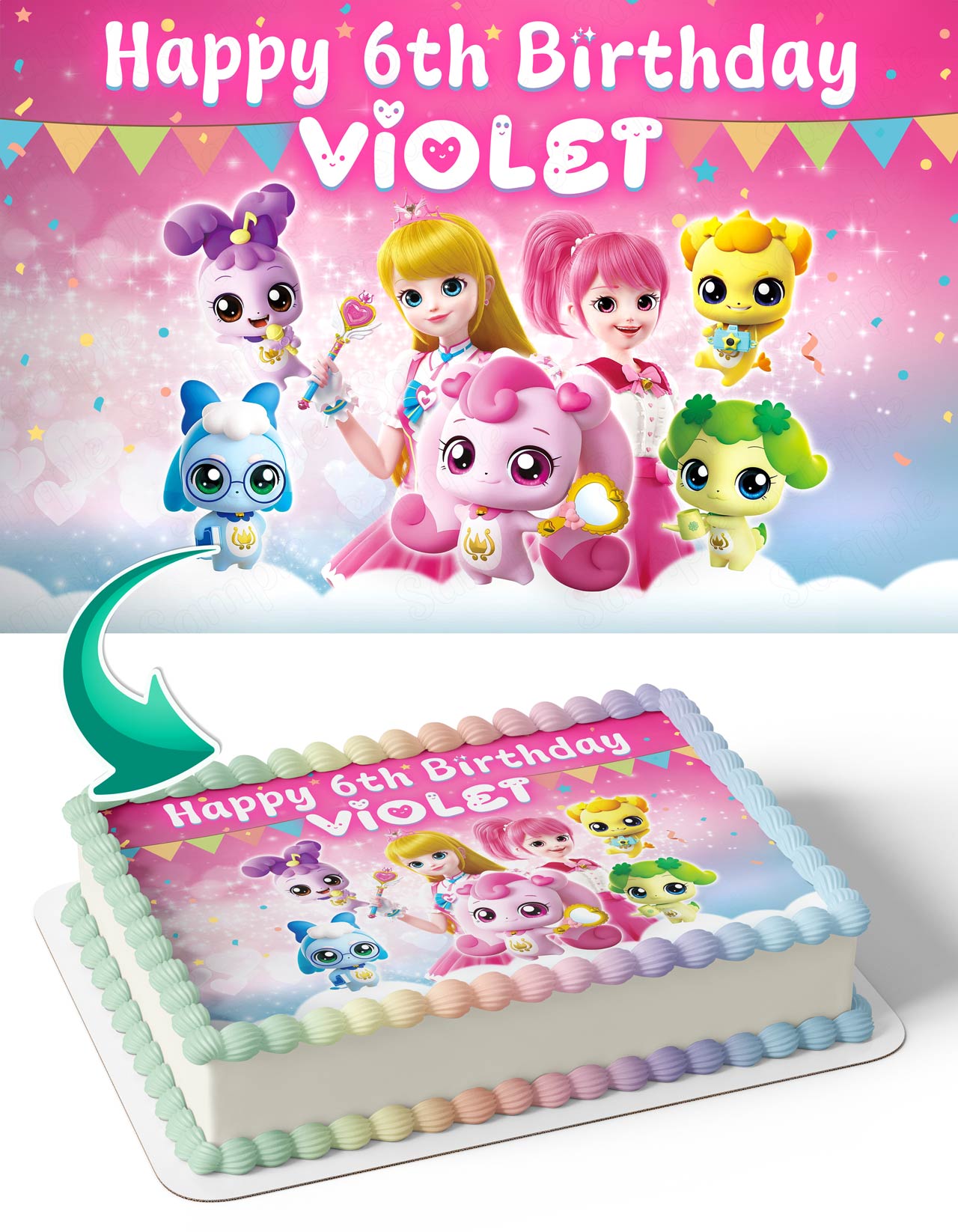 Catch Teenieping Edible Cake Topper