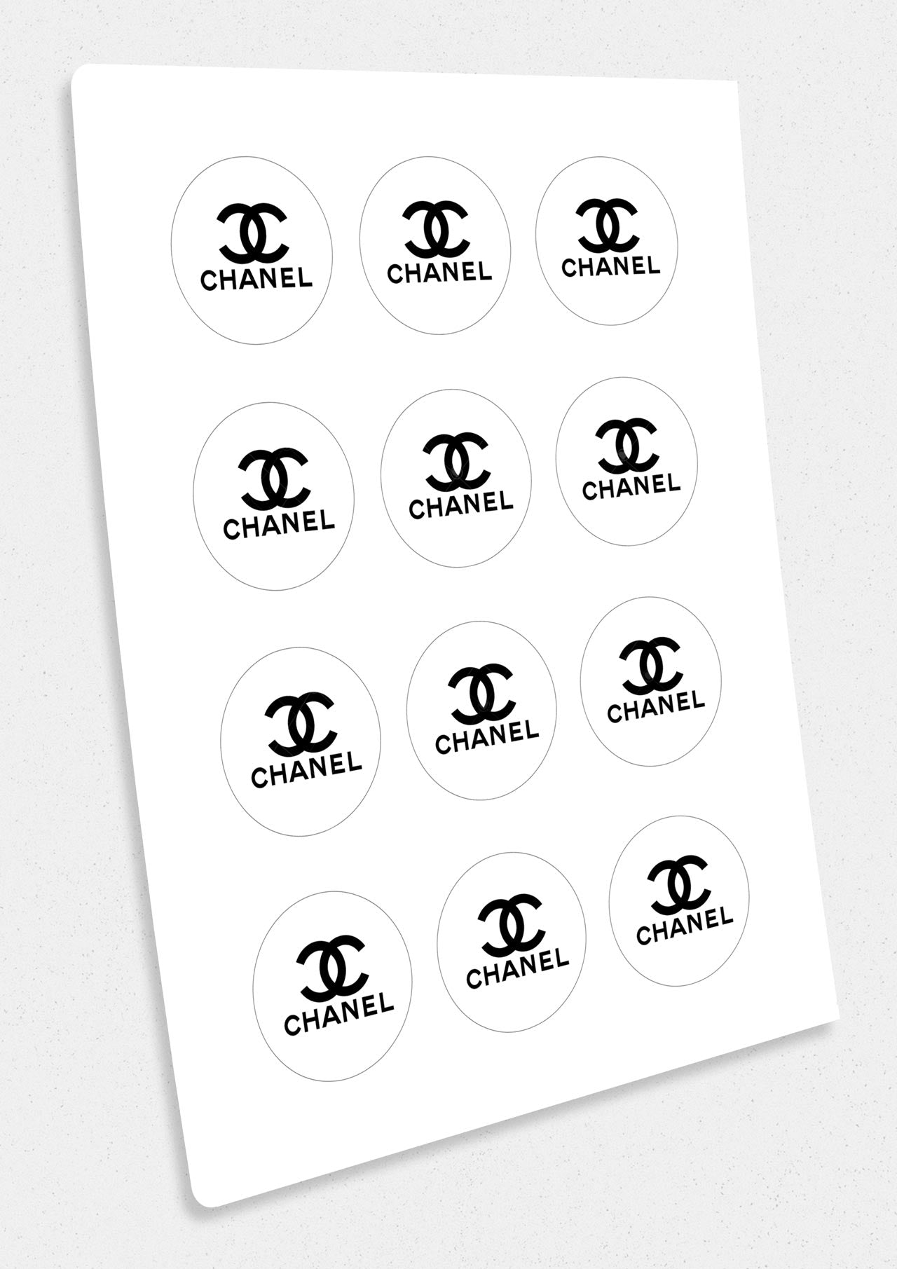 Chaniel Fashion Luxury Edible Cupcake Toppers – Round Icing Sheet - Edible Cake Topper | Icing Sheet | Birthday Cake Decoration