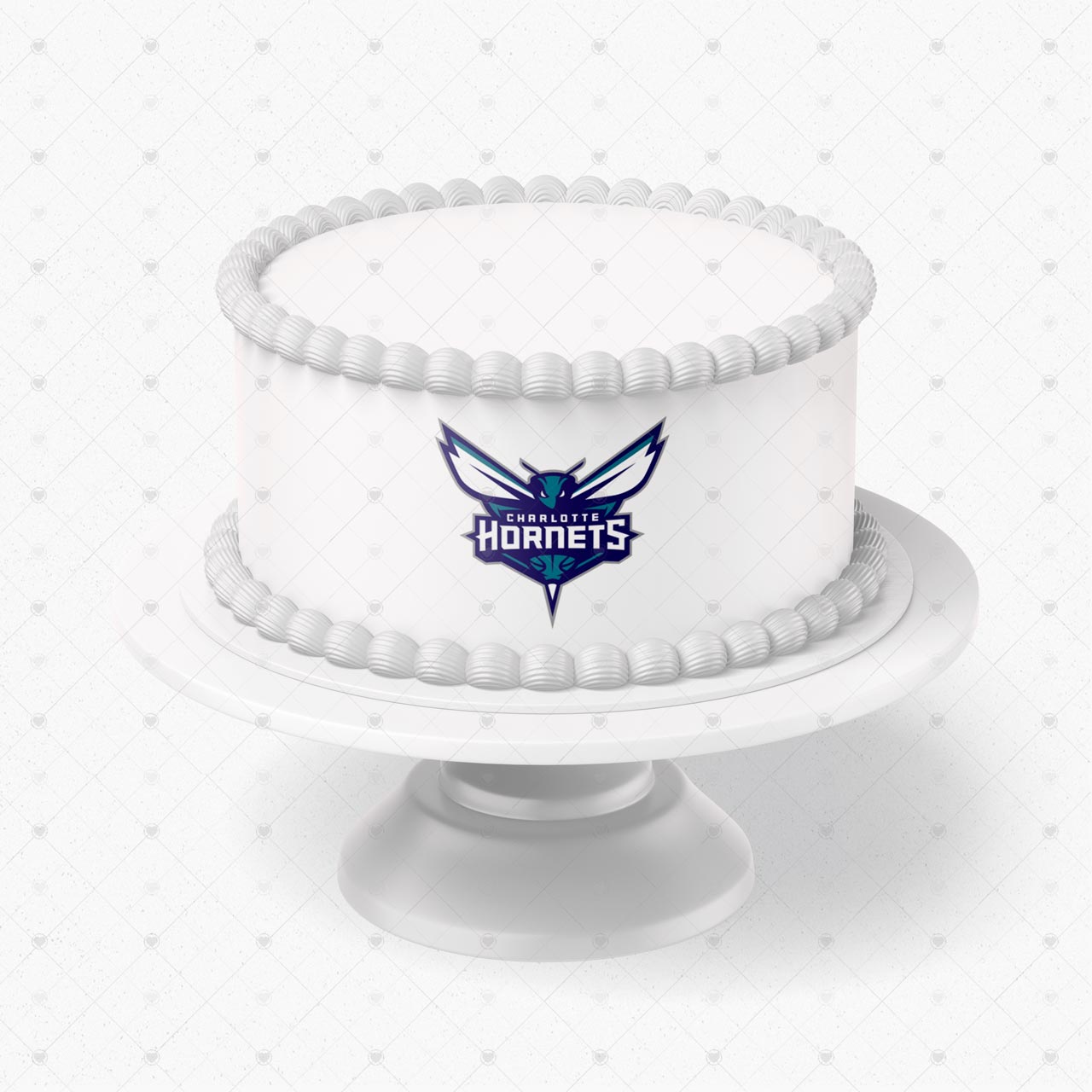 Charlotte Hornets Logo Edible Cake Wrap Strip – Icing Sheet Cake - Personalized Edible Cake Topper | Custom Icing Sheet | Birthday Cake Decoration