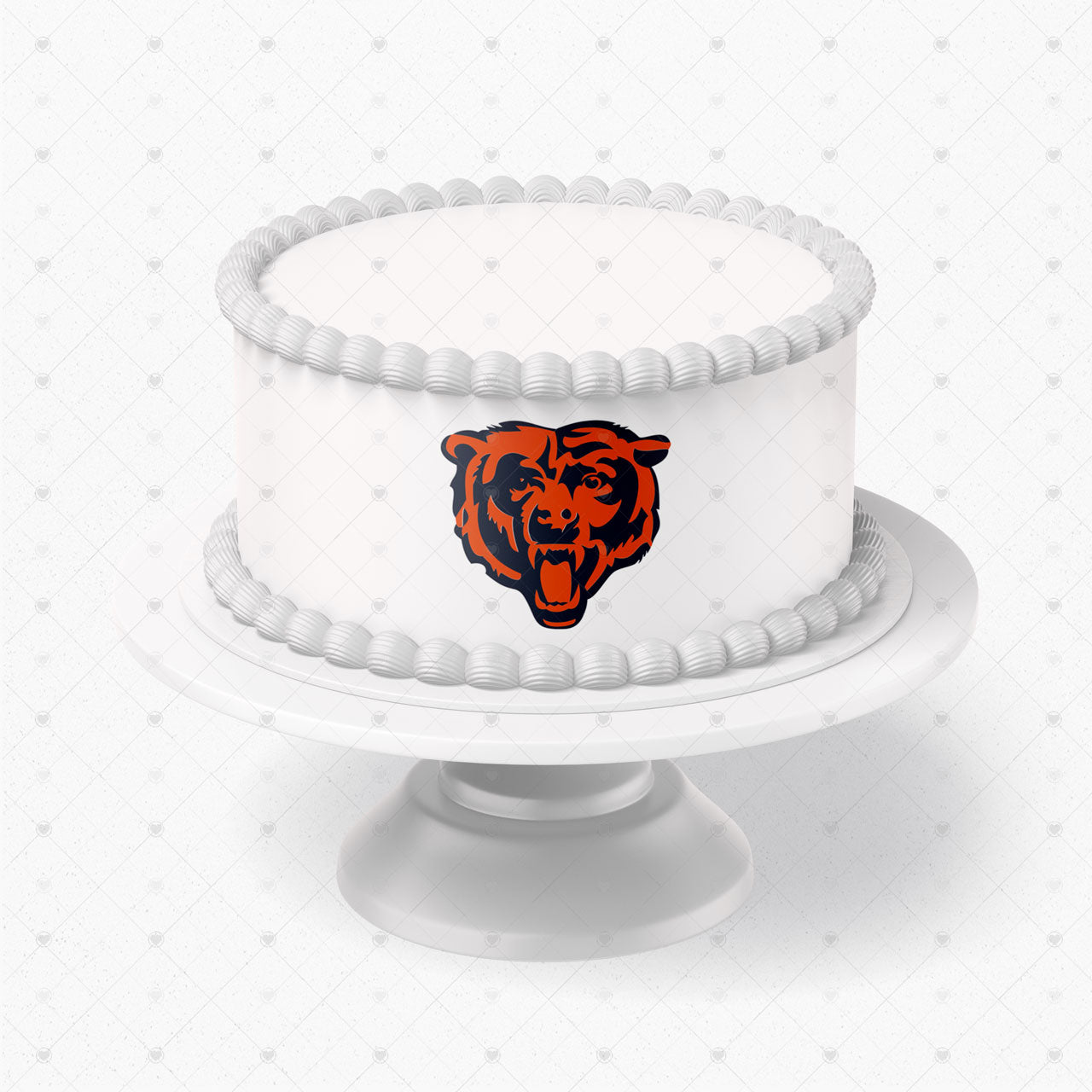 Chicago Bears Logo Edible Cake Wrap Strip – Icing Sheet Cake Side - Personalized Edible Cake Topper | Custom Icing Sheet | Birthday Cake Decoration