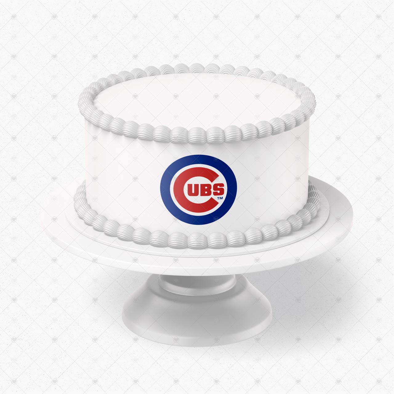 Chicago Cubs Logo Edible Cake Wrap Strip – Icing Sheet Cake Side - Personalized Edible Cake Topper | Custom Icing Sheet | Birthday Cake Decoration