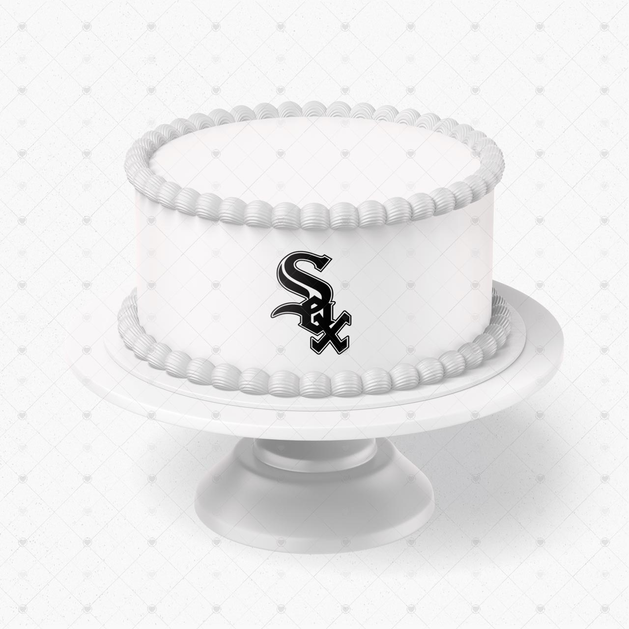 Chicago White Sox Logo Edible Cake Wrap Strip – Icing Sheet Cake - Personalized Edible Cake Topper | Custom Icing Sheet | Birthday Cake Decoration