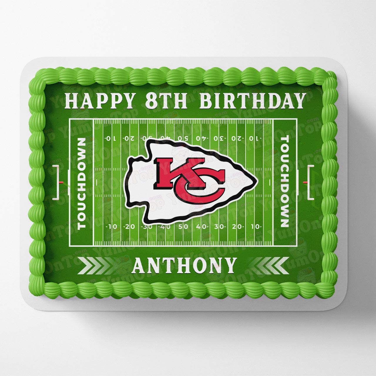 Chiefs Football American Fans Edible Cake Topper