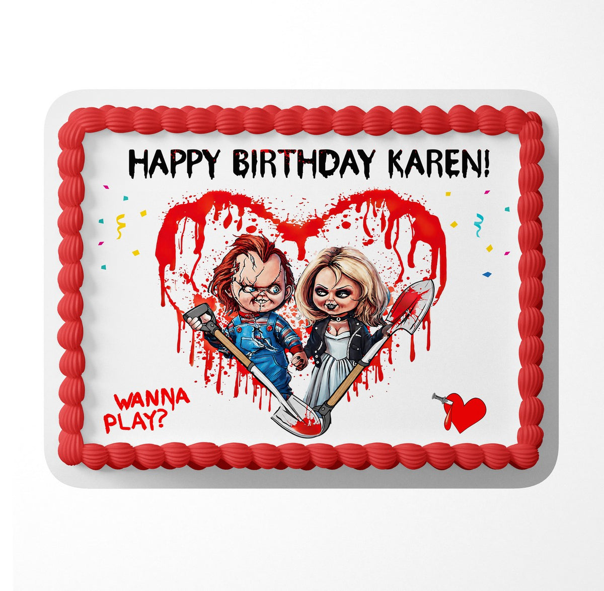 Haunted Doll Horror Edible Cake Topper
