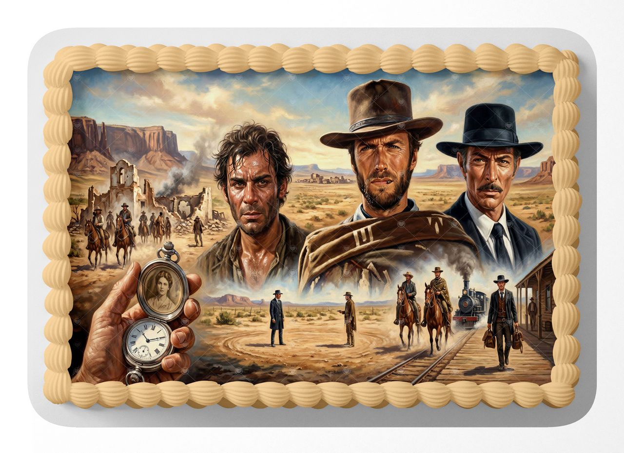 Clint Eastwood  For a Few Dollars More Classic Film edible cake topper