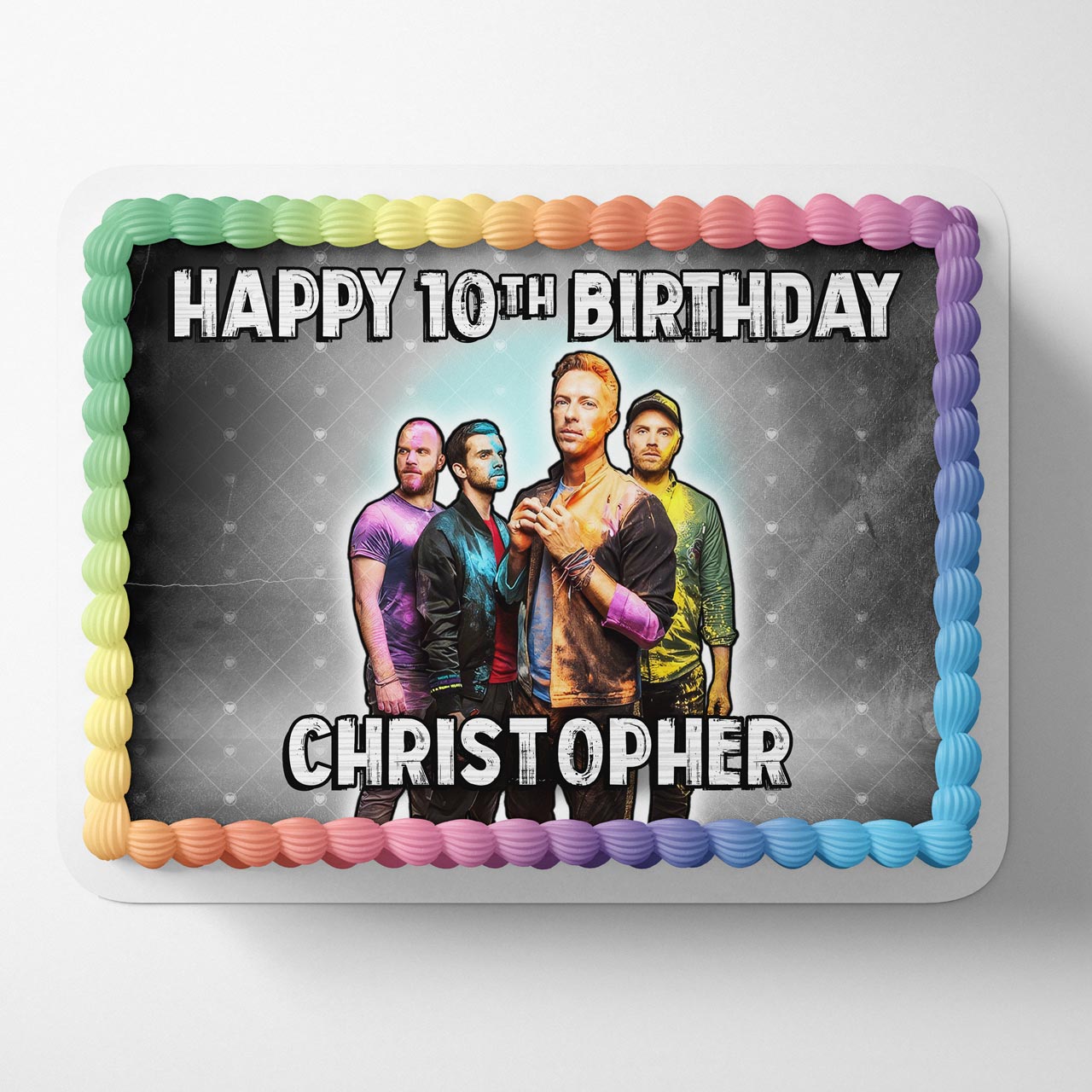ColdPlay Band Edible Cake Topper