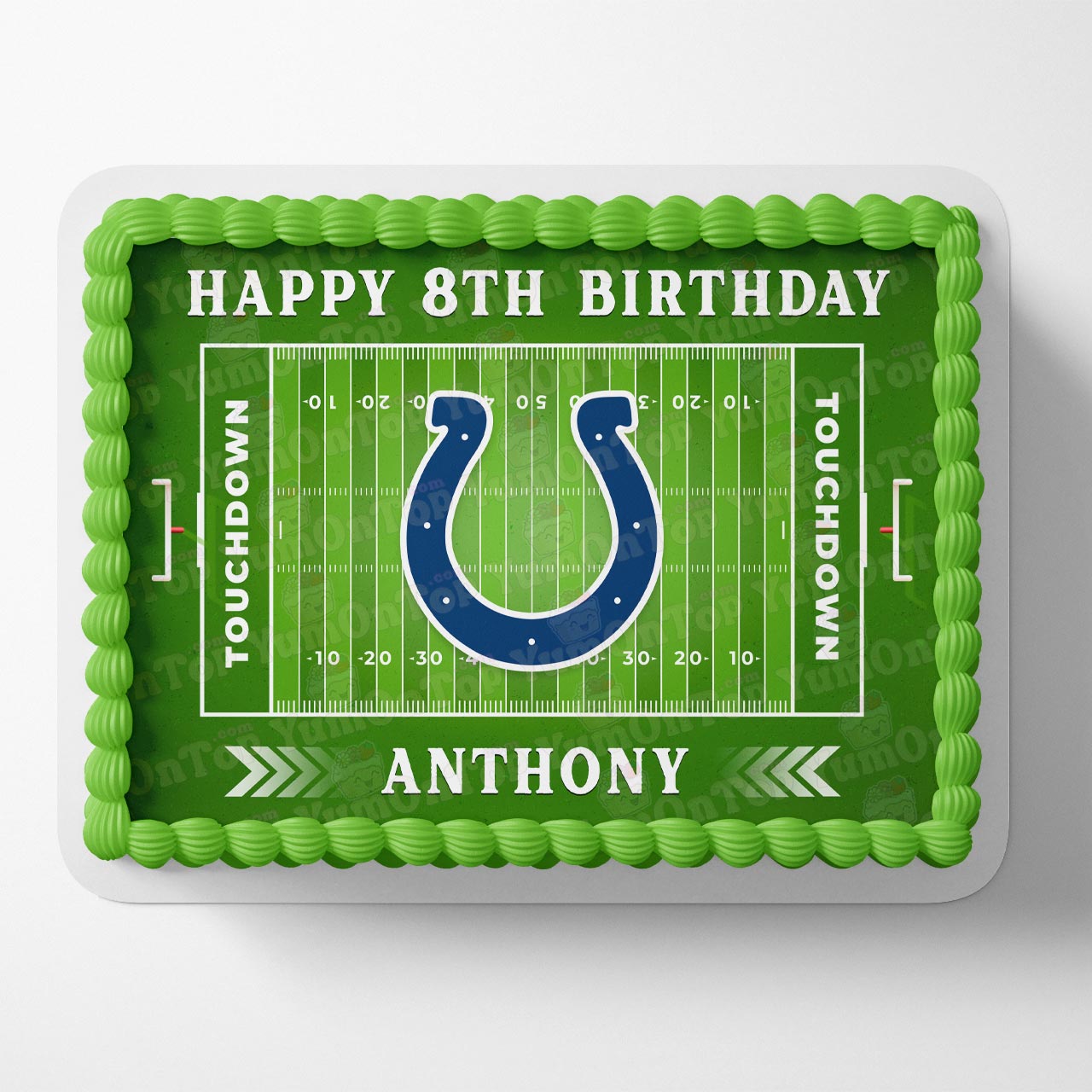 Colts Football American Fans Edible Cake Topper