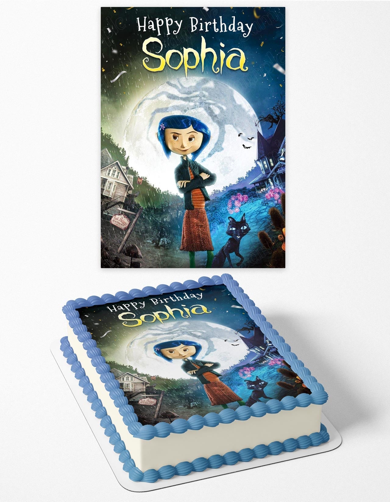 Coraline CLN Edible Cake Topper