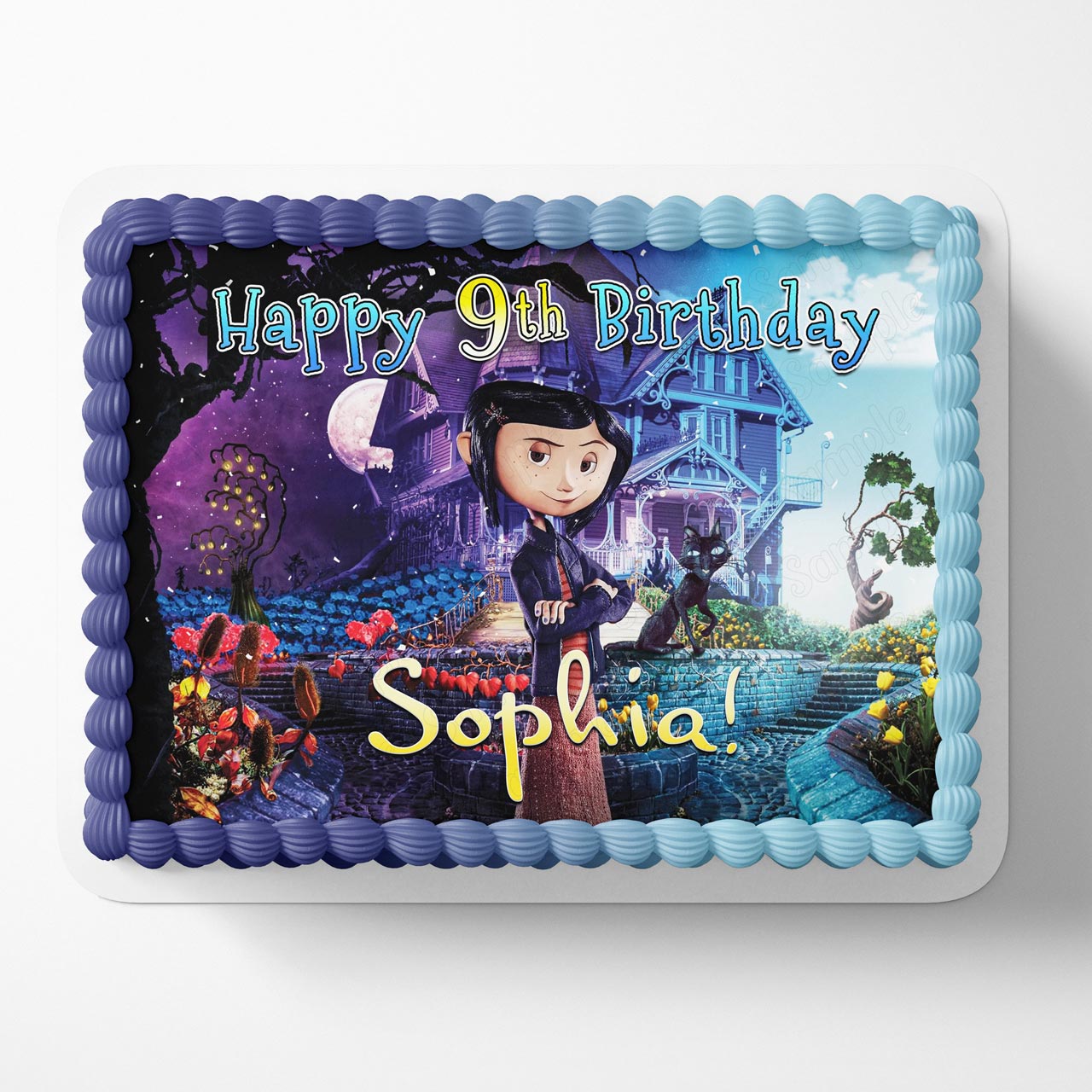 Coraline Movie Neil Gaiman Edible Cake Topper
