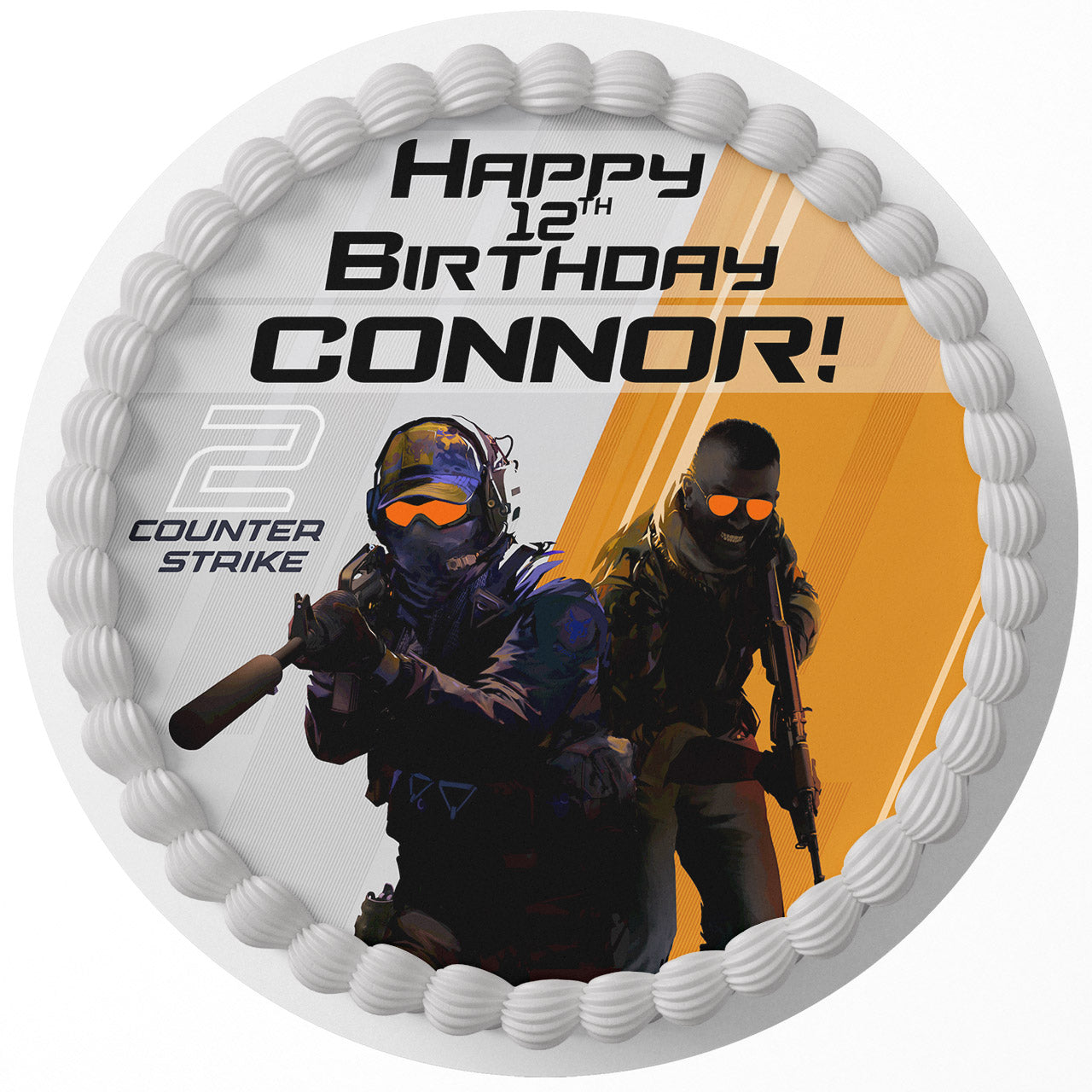 Counter Strike Two 2026 ﻿Custom Edible Cake Image - Edible Cake Topper | Birthday Cake Decoration