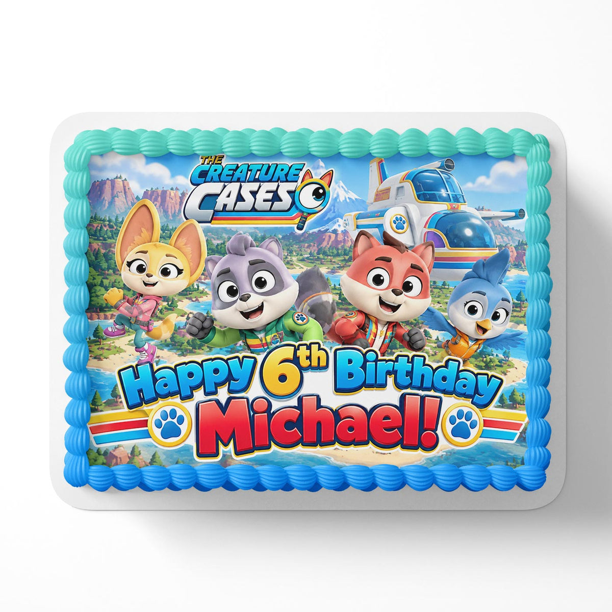 The Creature Cases Edible Cake Topper | Birthday Cake Decoration | Photo Cake Image | Custom Edible Cake Topper
