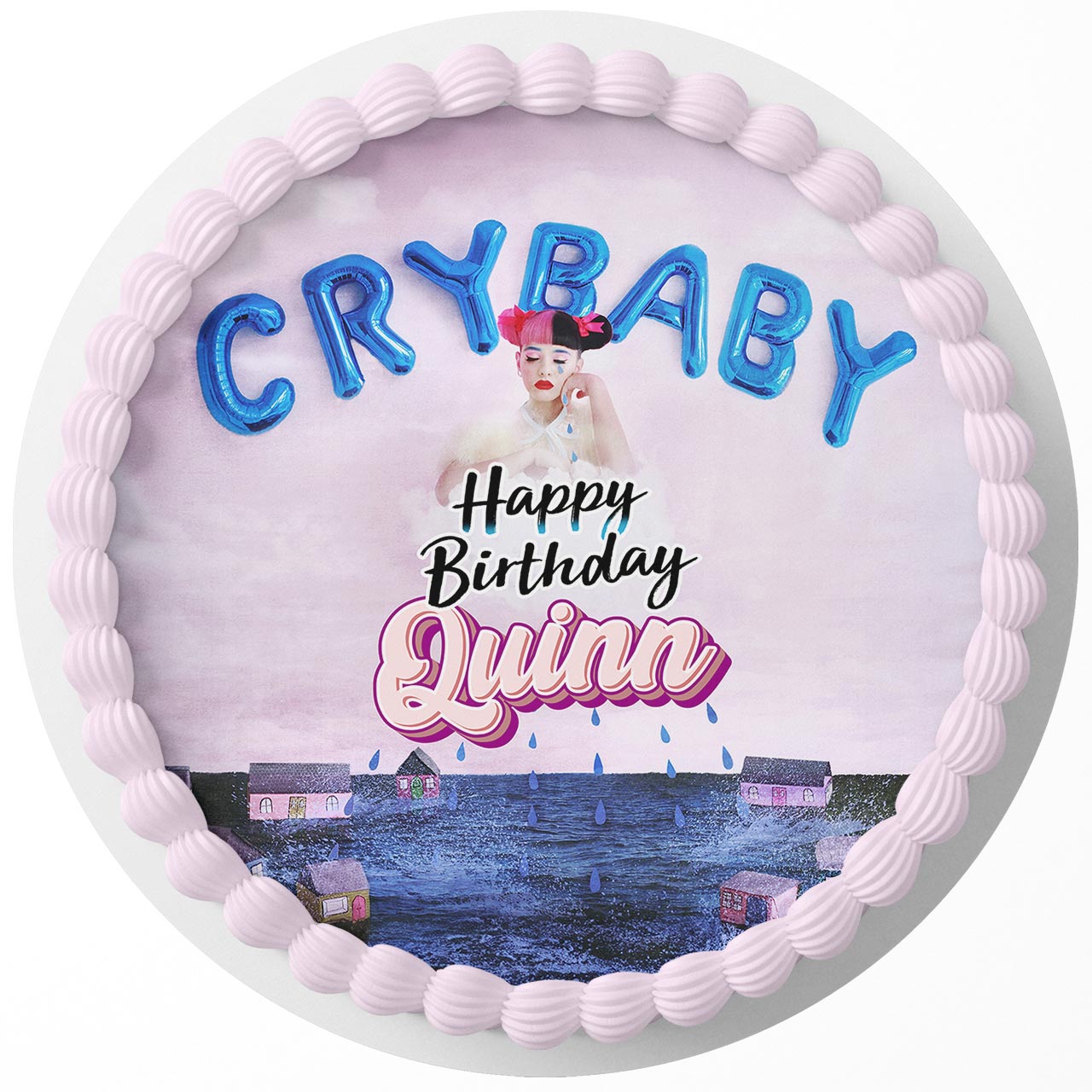 Cry Baby Melanie Martinez Album Round – Icing Sheet Birthday - Personalized Edible Cake Topper | Custom Icing Sheet | Birthday Cake Decoration
