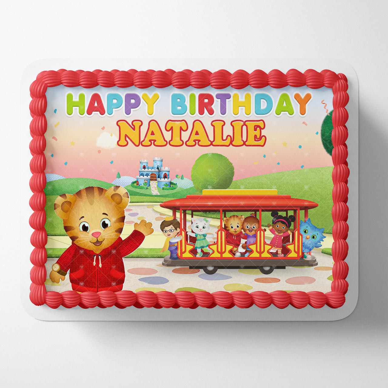 Daniel Tigers Neighborhood DTN Edible Cake Topper