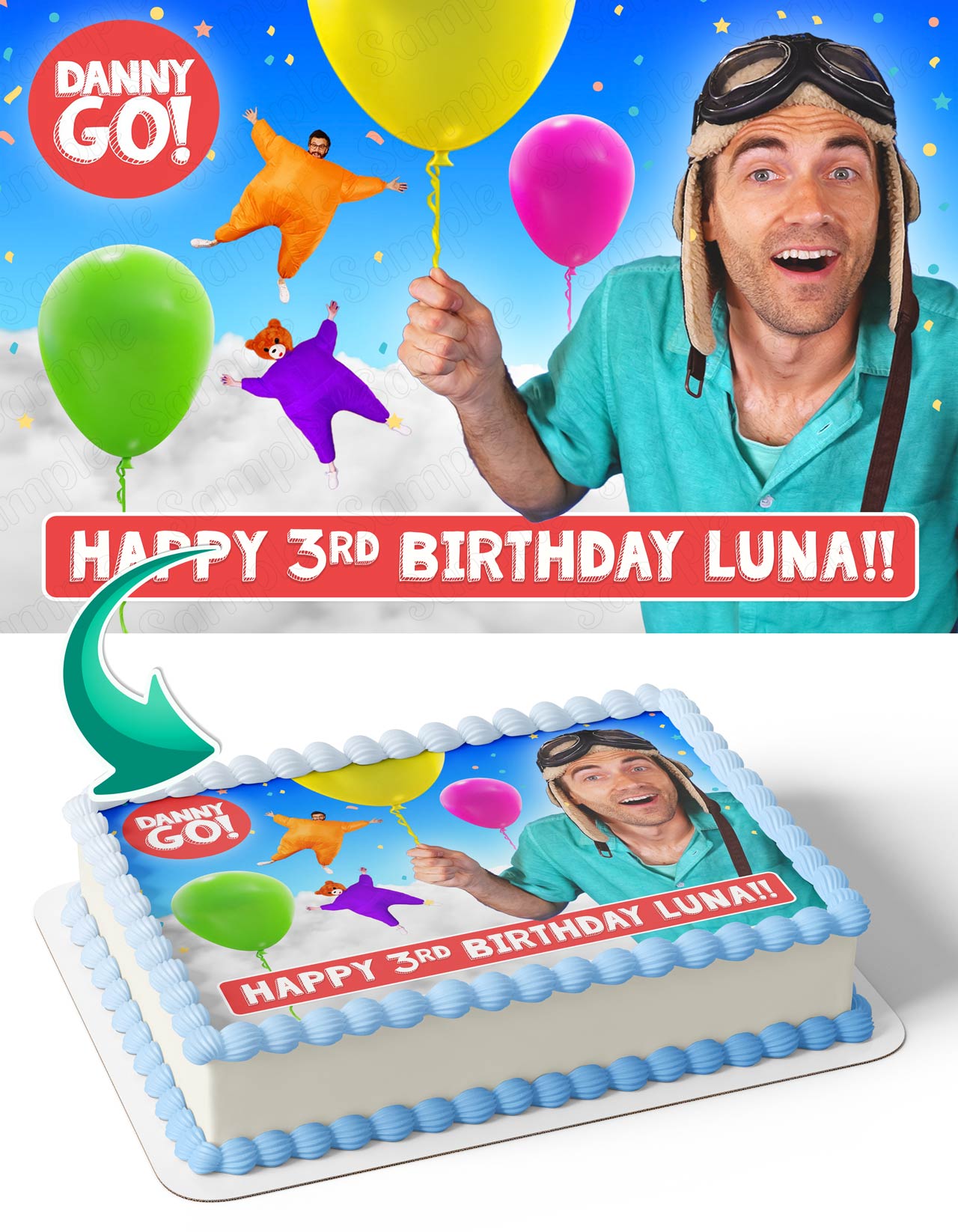 Danny Go Edible Cake Topper
