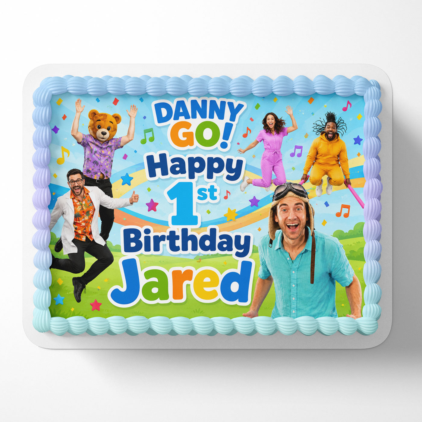 Danny Go! Kids ﻿Custom Edible Cake Image - Edible Cake Topper Birthday Cake Decoration