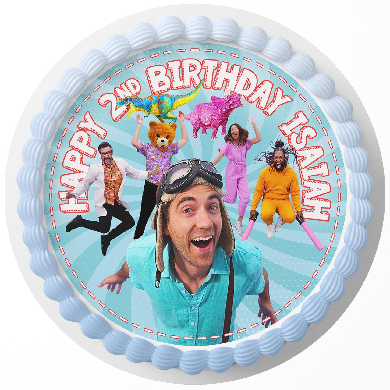 Danny Go Round – Icing Sheet Birthday - Personalized Edible Cake Topper | Custom Icing Sheet | Birthday Cake Decoration | Photo Cake Image