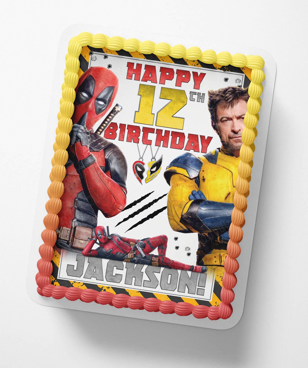 Deadboy and Wolverin Pt Edible Cake Topper
