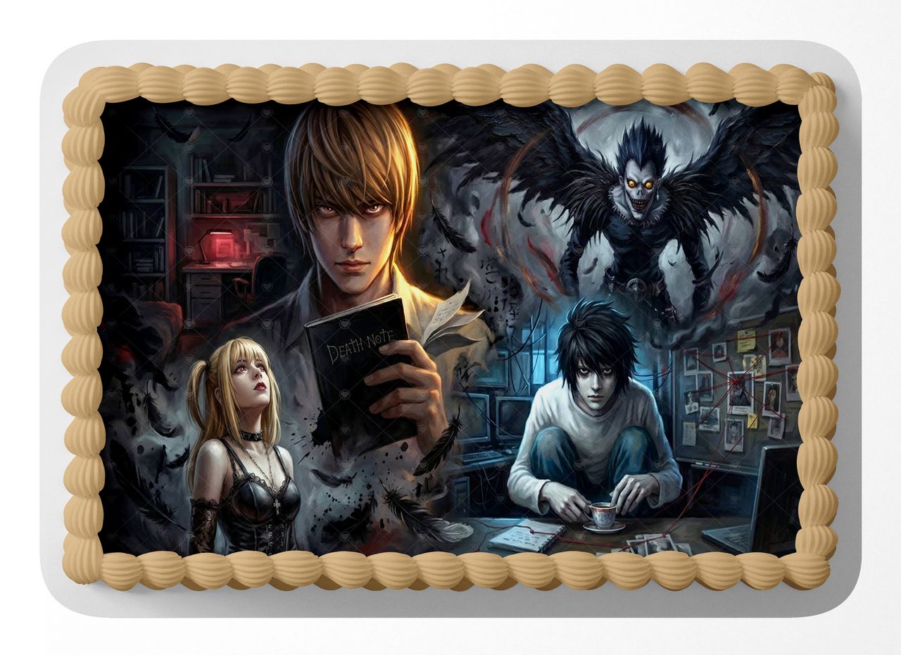 Death Note Classic Anime Series edible cake topper