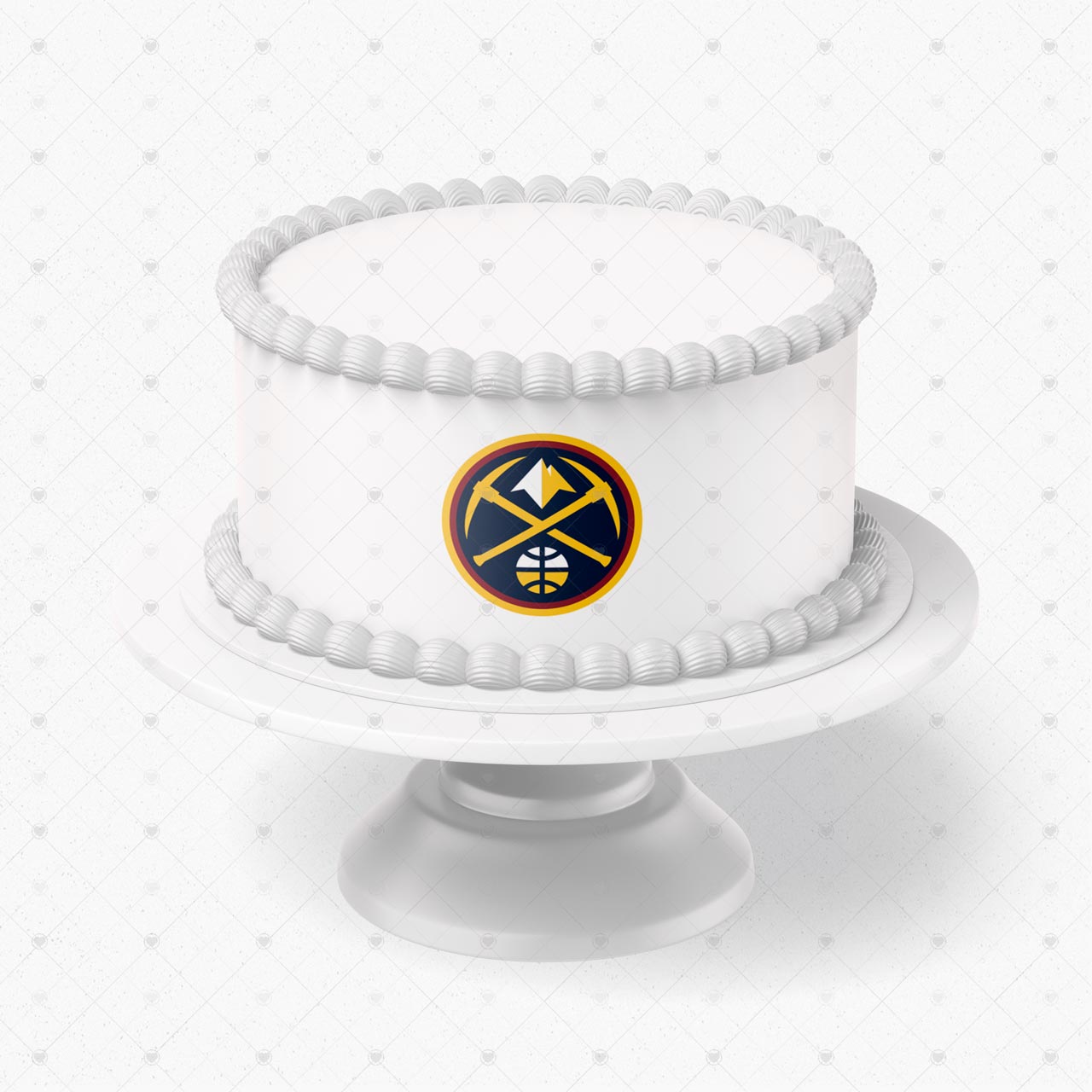 Denver Nuggets Logo Edible Cake Wrap Strip – Icing Sheet Cake Sid - Personalized Edible Cake Topper | Custom Icing Sheet | Birthday Cake Decoration