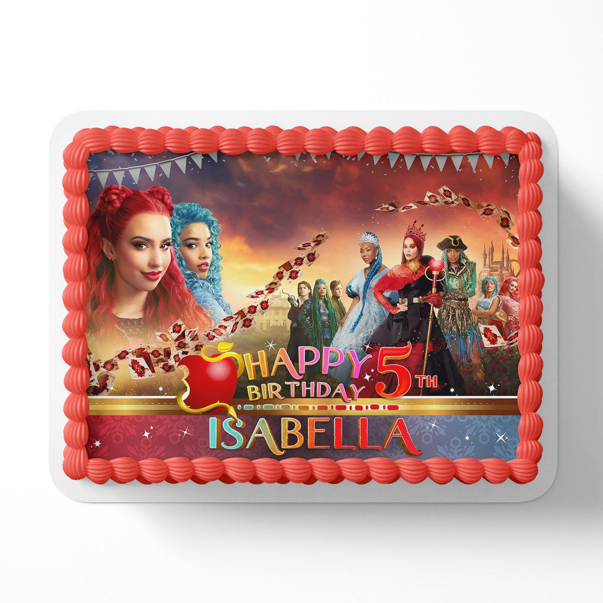 Descendants Edible Cake Topper | Birthday Cake Decoration | Photo Cake Image