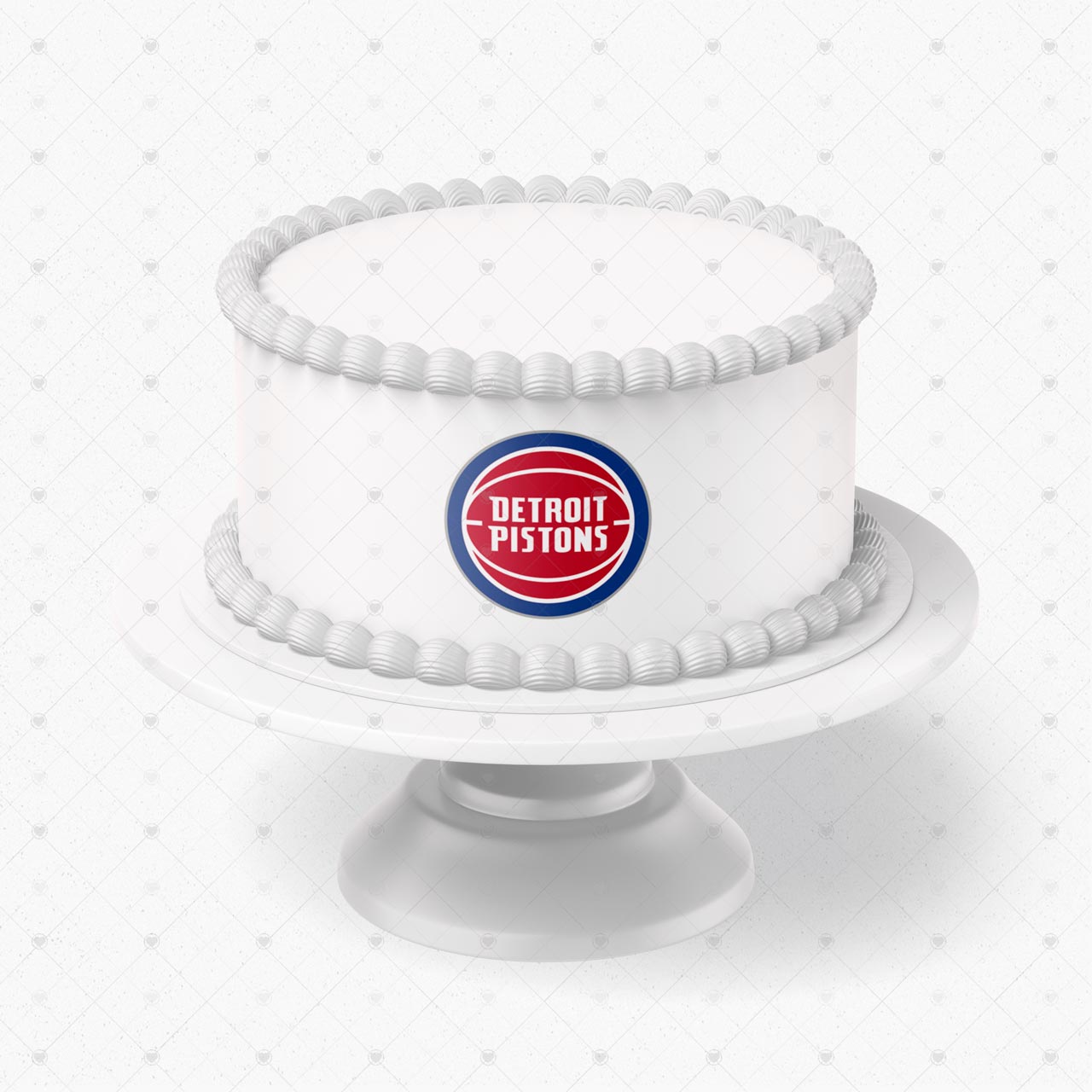 Detroit Pistons Logo Edible Cake Wrap Strip – Icing Sheet Cake Si - Personalized Edible Cake Topper | Custom Icing Sheet | Birthday Cake Decoration