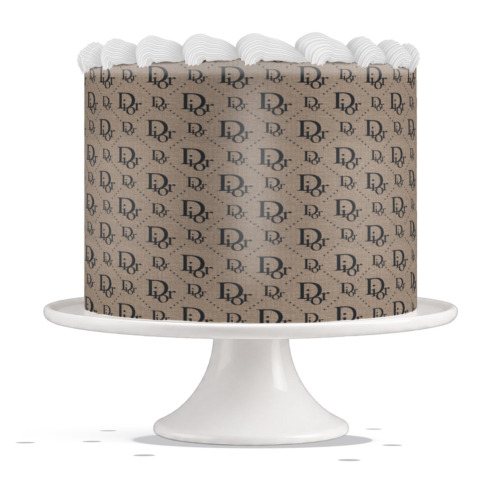 Christian Dior Classic Edible Cake Wrap Strip – Icing Sheet Cake - Edible Cake Topper | Icing Sheet | Birthday Cake Decoration